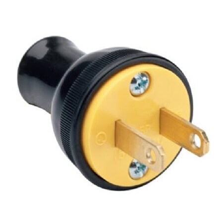 Pass & Seymour 15A Blk Resid Rnd Plug 3123BKCC20
